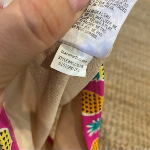 Tea collection Tropical Pineapples racerback tankini top 8 - Picture 4 of 6